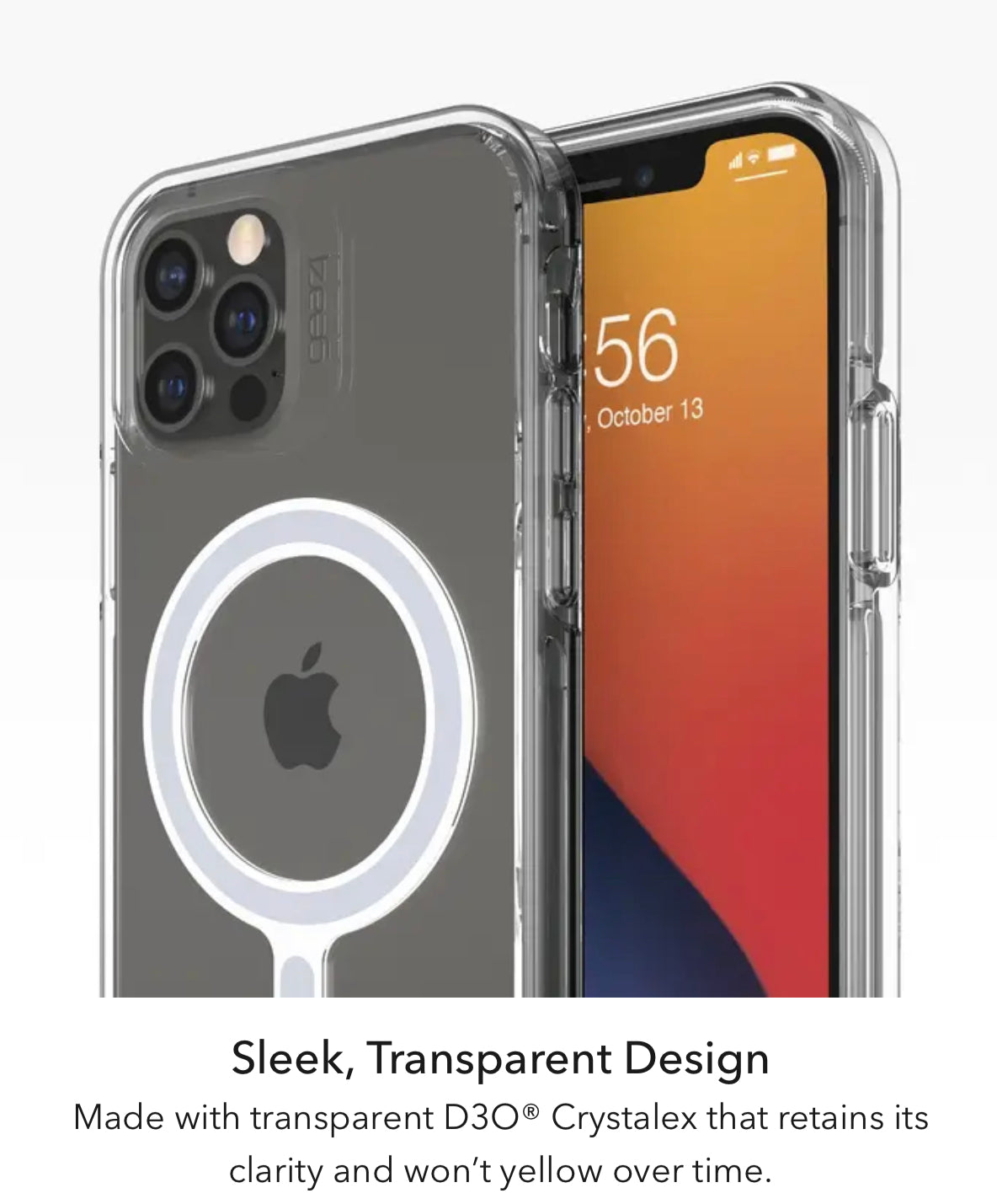 ZAGG Gear4 Crystal Palace Snap Clear Hardshell Phone Case with MagSafe- for Apple iPhone Series - Super Savings Technologies Co.,LTD ZAGG Gear4 Crystal Palace Snap Clear Hardshell Phone Case with MagSafe- for Apple iPhone Series - Super Savings Technologies Co.,LTD